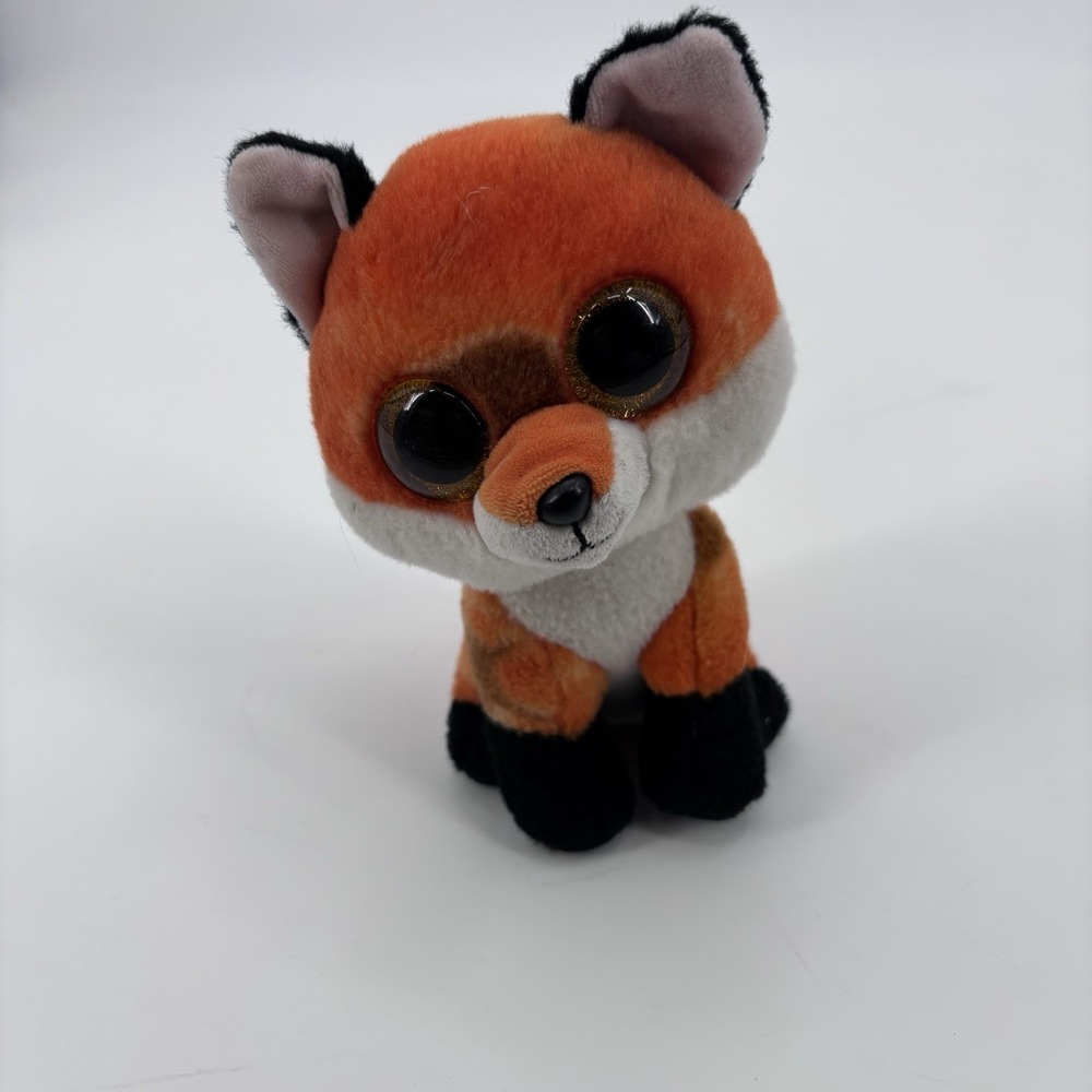 Ty Beanie Boos MEADOW the Orange Fox 7" Stuffed Animal Plush Toy Retired Kidcore